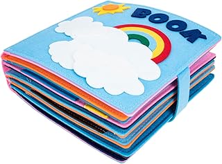 Toyvian Livro De Feltro Infantil Brinquedos De Animais Para Bebês Brinquedo De Banho Para Crianças Brinquedos Para Bebês Livros De Banho Brinquedos Sensoriais Montessori Livros De