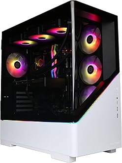 CyberPowerPC Luxe Gaming PC - AMD Ryzen 7 9800X3D, Nvidia RTX 5060 Ti 8GB, 32GB RAM, 2TB NVMe SSD, 650W 80+ PSU, Wi-Fi, Liquid Cooling, Windows 11, Amethyst Curve RGB