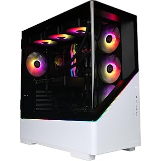 CyberPowerPC Luxe Gaming PC - AMD Ryzen 7 9800X3D, Nvidia RTX 5080 16GB, 32GB RAM, 2TB NVMe SSD, 850W 80+ PSU, Wi-Fi, Liquid Cooling, Windows 11, Amethyst Curve RGB - Amazon product rated Grade A