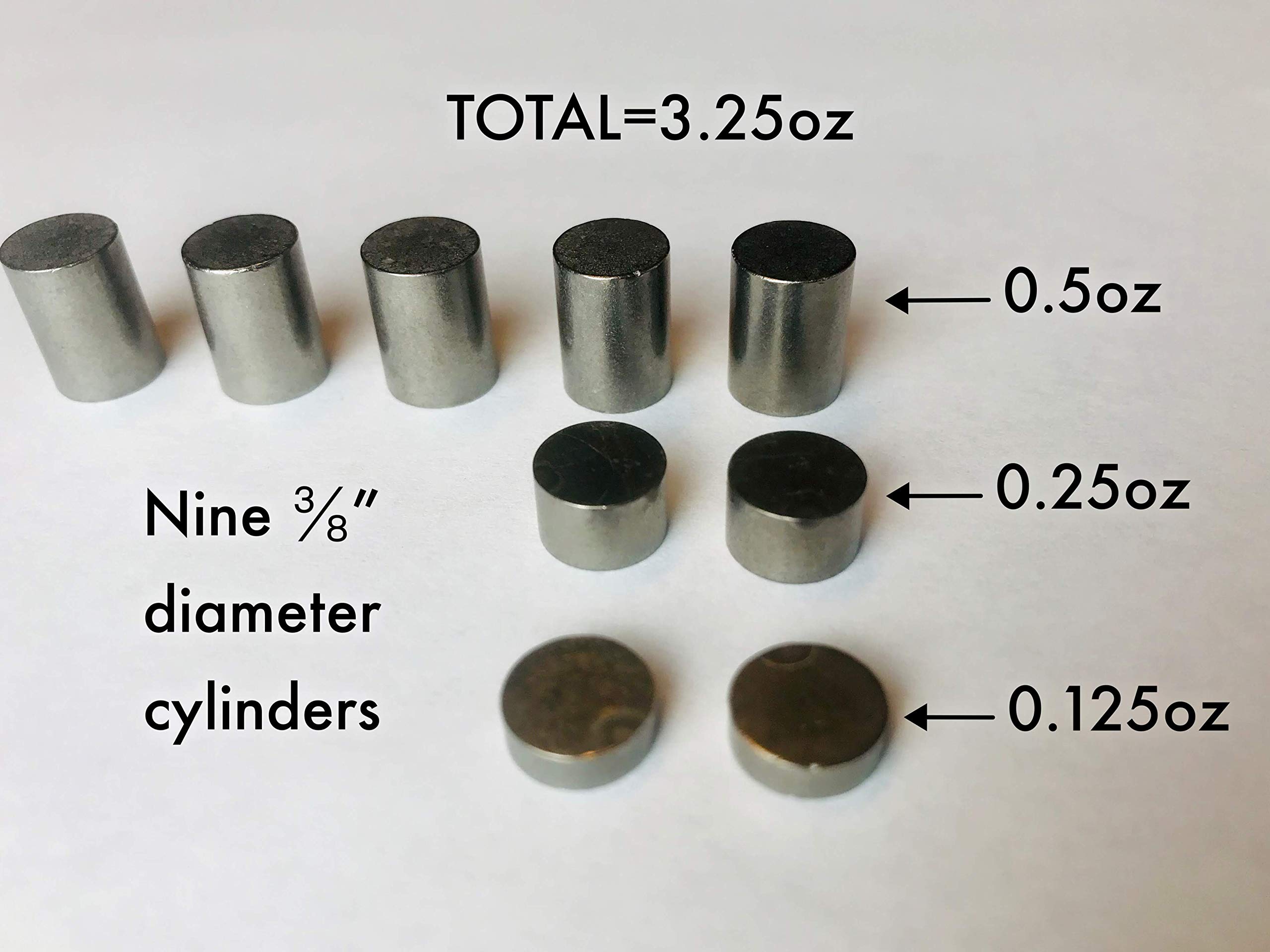 Pinewood Derby Weights Tungsten 3 25oz Nine Incremental Cylinders To Optimize Car Weight For The Fastest Car By Pinewood Derby Essentials Buy Online In Bermuda At Bermuda Desertcart Com Productid 191982899