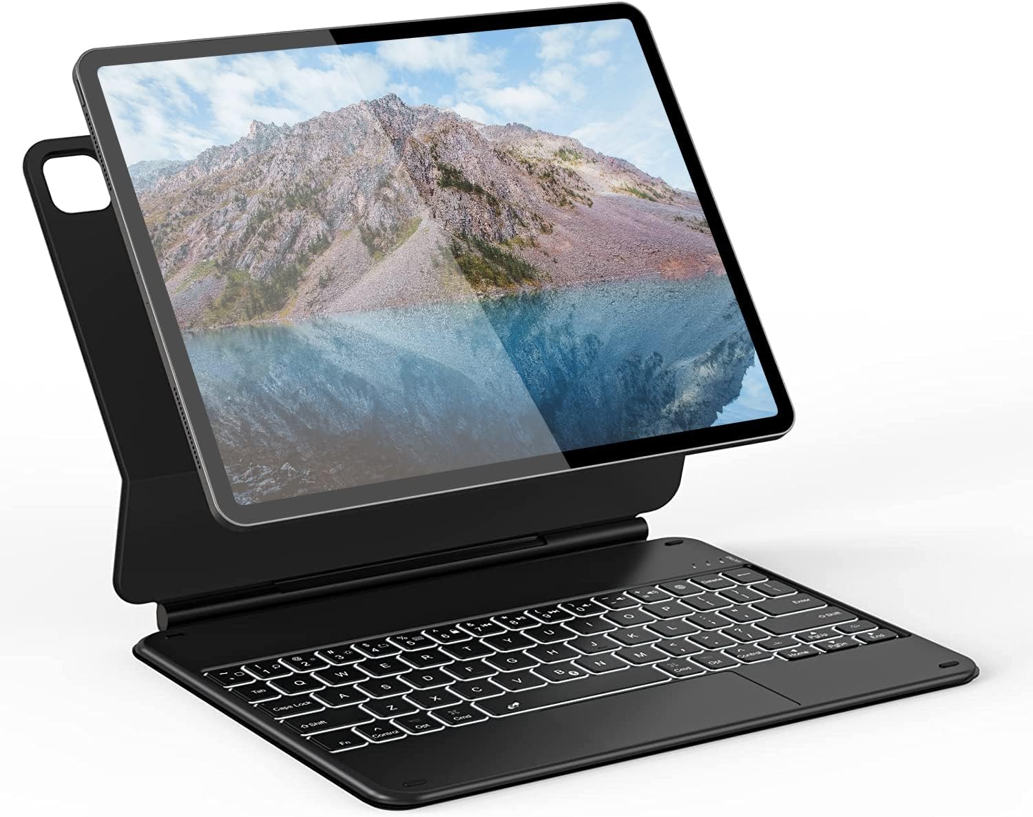 DoohoeekBluetooth Keyboard with Floating Design for iPad Air 5 2022 10.9"/iPad Pro 2022 11", Detachable Backlighting Magic Style Keyboard Case with Trackpad for iPad Air 10.9" & iPad Pro 11"