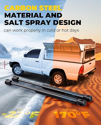 Miniatura 83 de ARANA C16-04154 - Puntales de gas de 15 pulgadas y 24 libras, para cubierta Snugtop, cubierta de cámper, piezas de repuesto para tapa de camión, 2