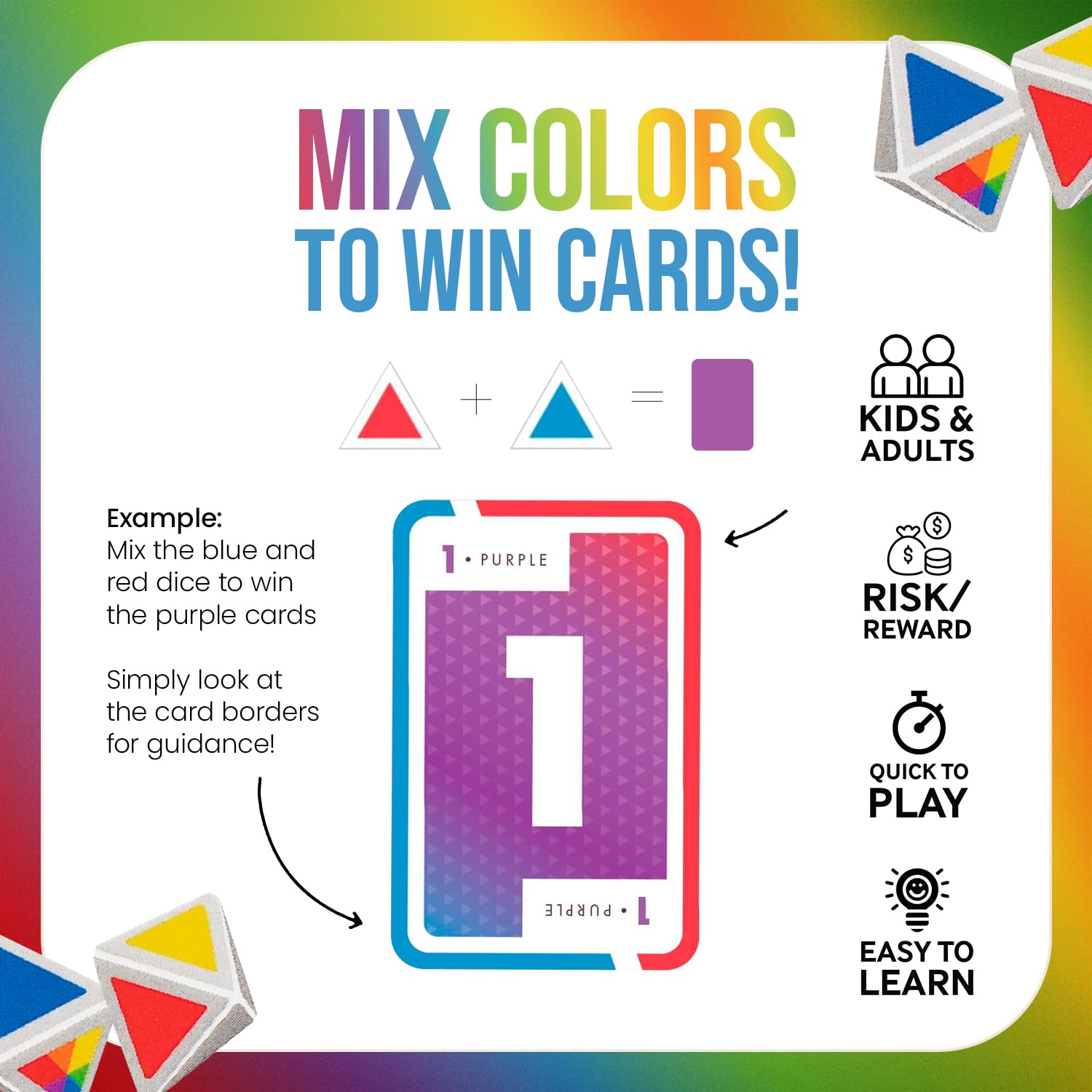 Ok2Win Mixed Doubles Dice and Card Game - Fun and Strategic Gameplay for Ages 6+ - Image 4