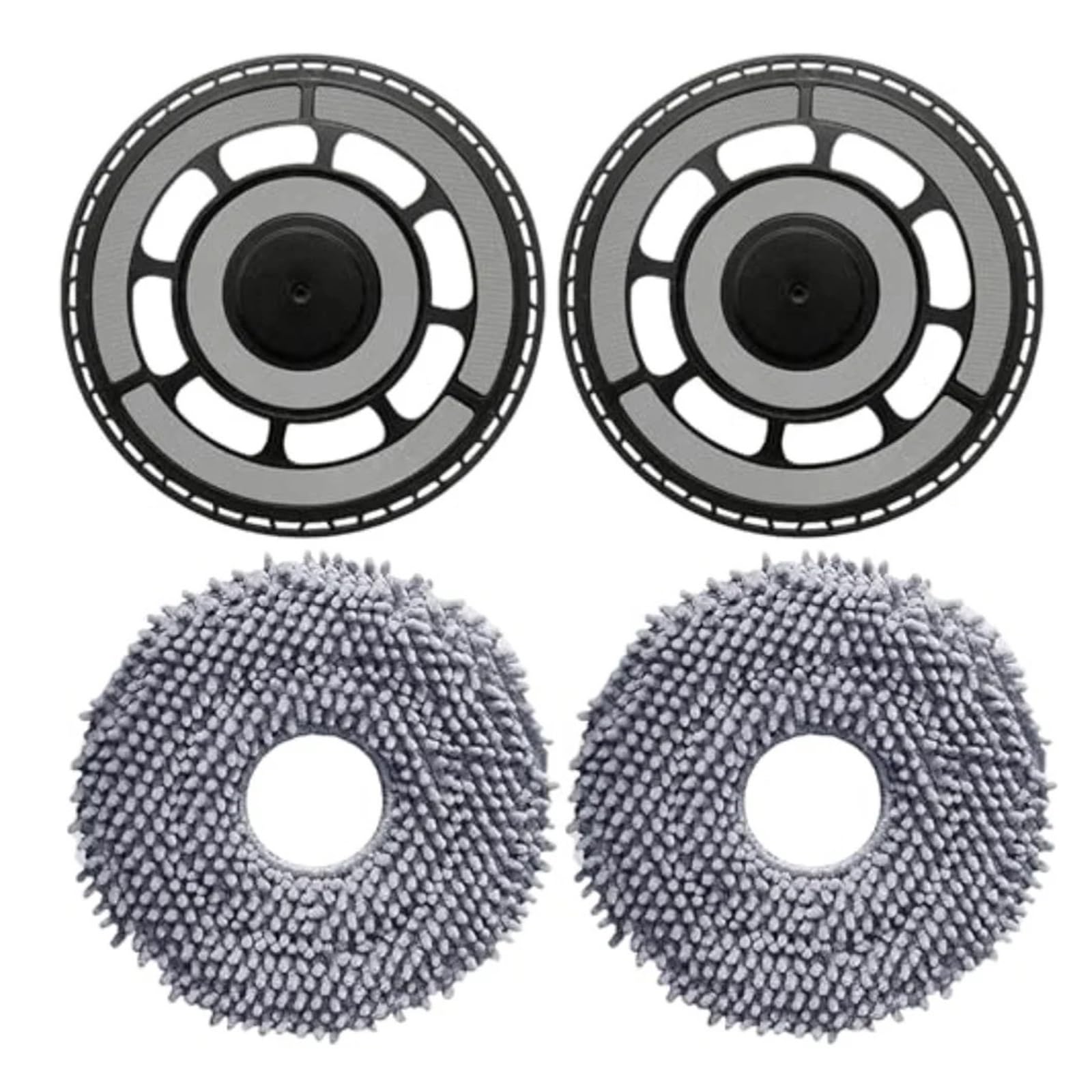 RHOBYXONZ Mop Holder And Pad For QV 35S, Qrevo S5V, Edge, S5A, Curv, S5X Robot Vacuum Cleaners, Compatible For Roborock