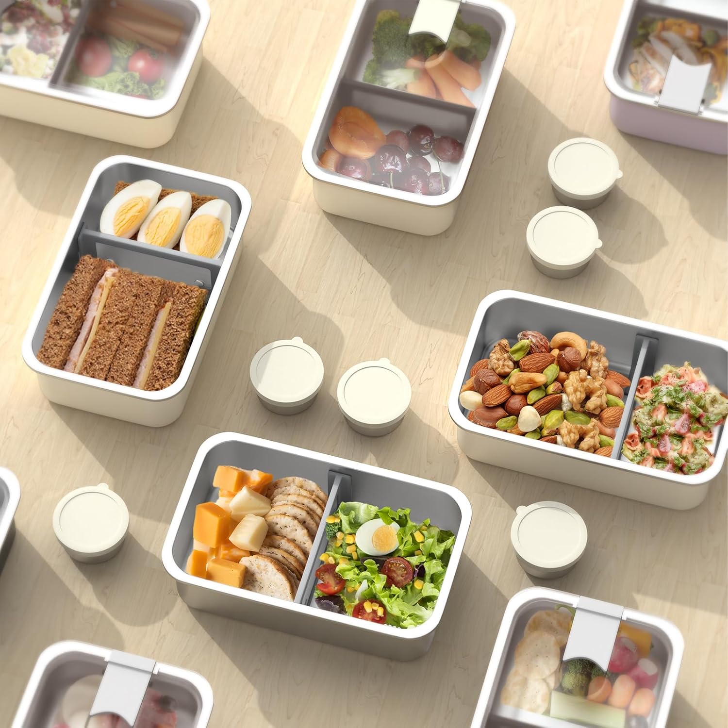 Stainless Steel Bento Lunch Box for Adult, 42oz Leak-Proof Lunch Box Containers, Microwave-Safe, with Adjustable Divider, Convenient Metal Lunchbox for Work, Travel - Image 6