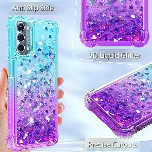 Miniatura 3 de Guzhthi Funda para Moto G Stylus 5G 2022 Funda de teléfono de esquina de arena movediza líquida transparente a prueba de golpes para Motorola G