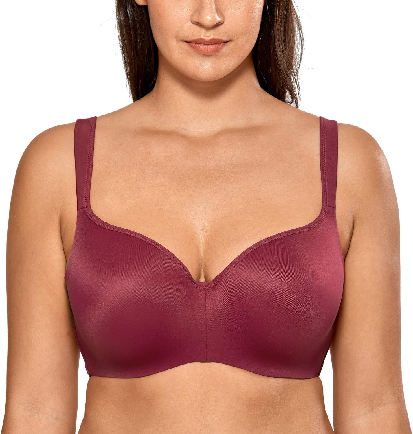 DELIMIRA Naadloze Balconette Bh Voor Dames Grote Maten Volledige Beugelondersteuning Zwart 75h 1011507570