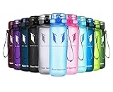 Super Sparrow Botella de Agua Deportiva -350ml & 500ml & 750ml & 1000ml - Sin BPA 500 ml Mate- Azul