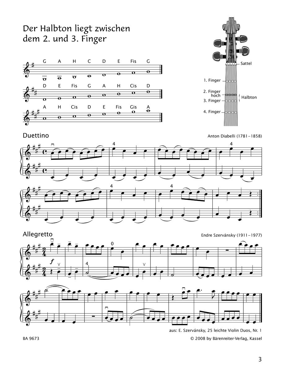 Früher Anfang auf der Geige Band 2 + 3 | Eine Violinschule für Kinder | Saßmannshaus | BA09672 + BA09673 | Bärenreiter Verlag | ISMN 9790006536474 + 9790006536467 | Soundman Kolophonium