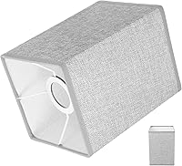Vista 1 de Didiseaon Cubierta de lámpara de pie de lino, pantalla de lino de estilo simple, fácil de instalar para decoración del hogar, familiares y amigos