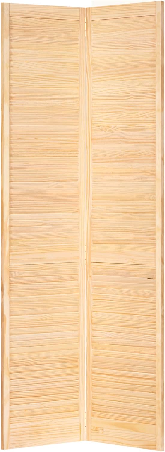 Kimberly Bay Closet Door, Bi-fold, Traditional Louver-Louver Clear (80x32)