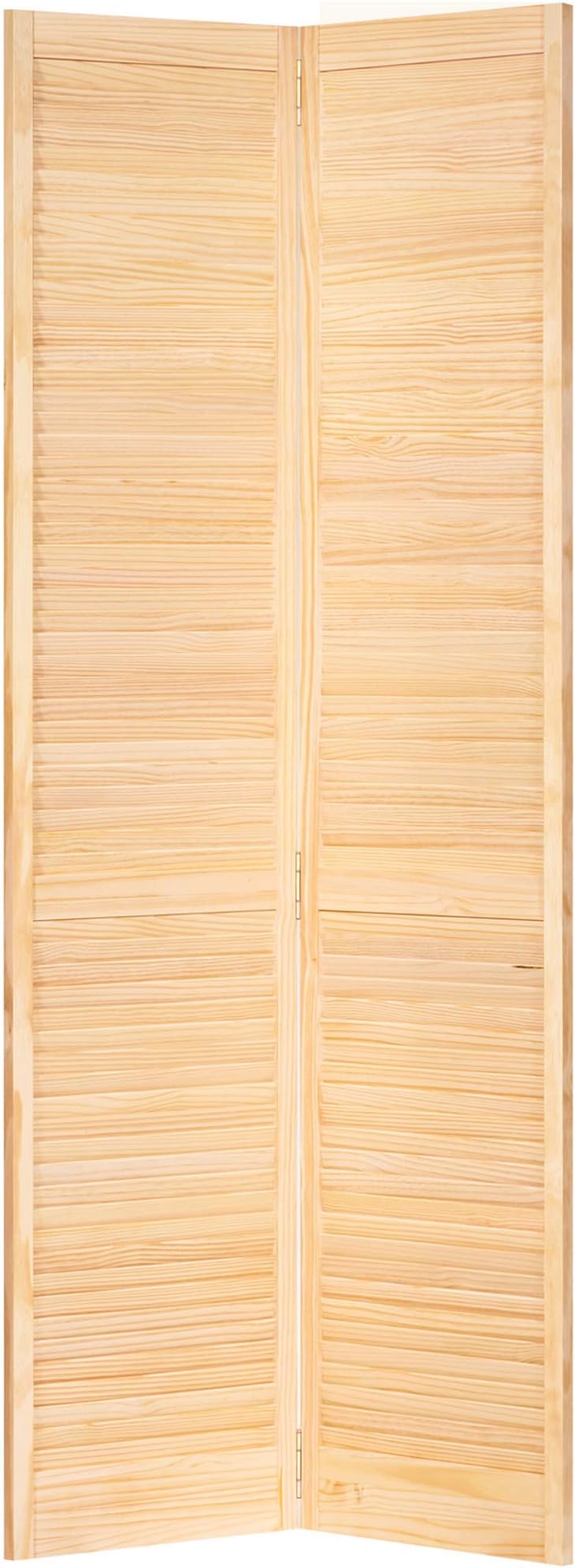 Kimberly Bay Closet Door, Bi-fold, Traditional Louver-Louver Clear (80x30)