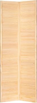 Kimberly Bay Closet Door, Bi-fold, Traditional Louver-Louver Clear (80x24)