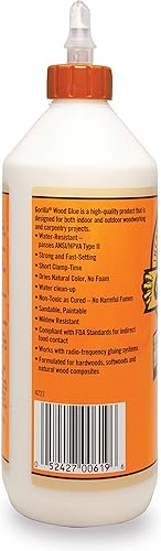 Miniatura 2 de Gorilla Pegamento de madera, botella de 36 onzas, color madera natural, (paquete de 1)