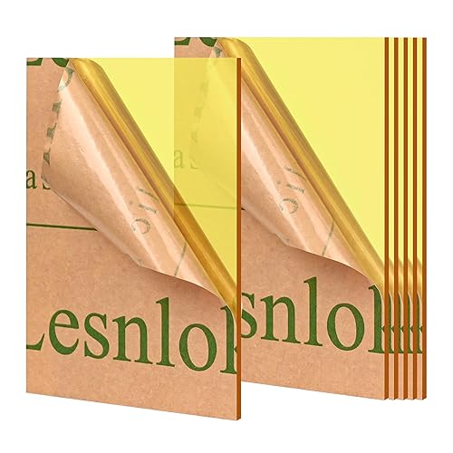 Miniatura 7 de Hojas acrílicas azules de 18 de pulgada de grosor, 0.118 in, paquete de 6 hojas de plexiglás azul transparente de 5 x 7 pulgadas, para letreros,