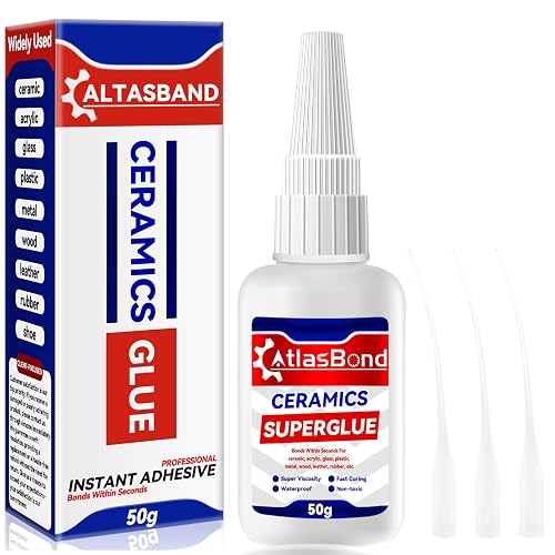 ATLASBOND Ceramic Glue for Porcelain, Pottery, China Repair