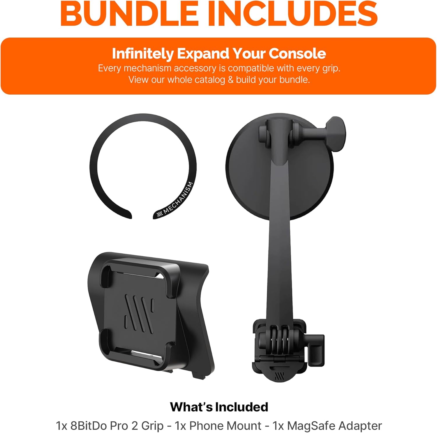Mechanism Phone Mount Controller Bundle for 8Bitdo Pro 2 Wireless Controller | Easily Connect Any iPhone or Android Device Using Our Ultra Secure Phone Mount - Image 8