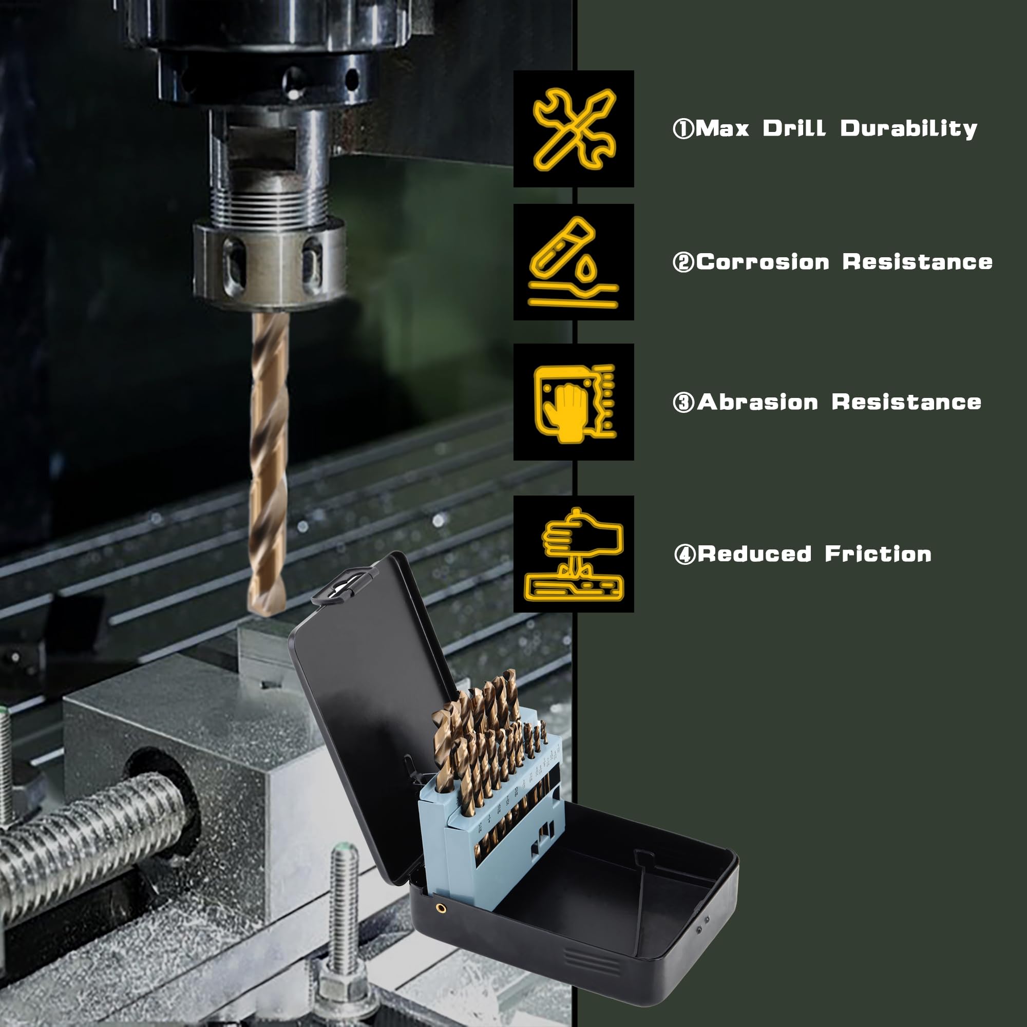 M35 Cobalt Drill Bit Set - 21 Pieces -6