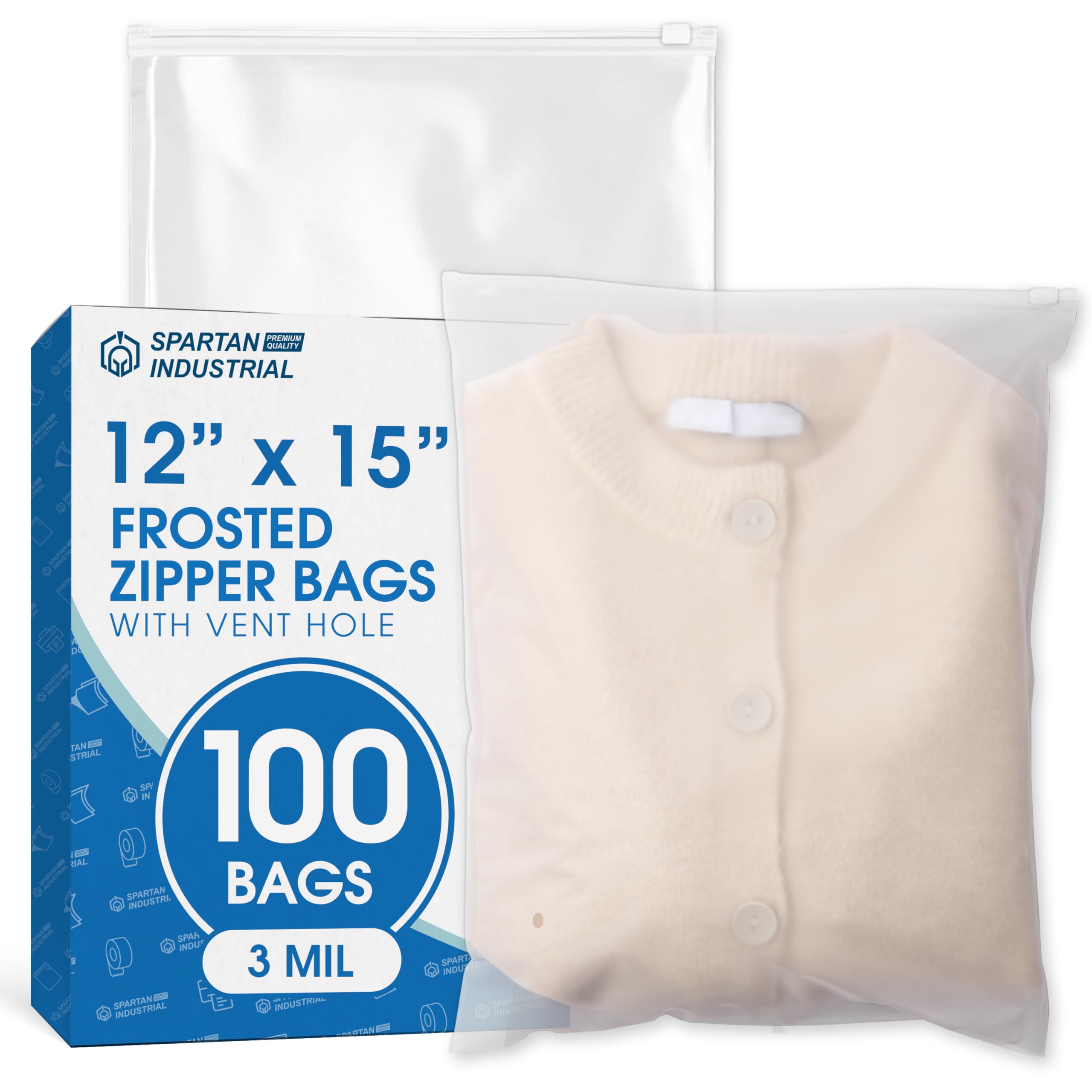 Amazon.com: Spartan Industrial - 12” X 15” (100 Count) 3 Mil