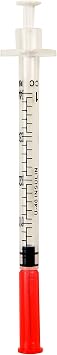 Brandzig U-40 Pet Insulin Syringes 29G 1cc 1 / 2 & quot؛ 100 عبوة