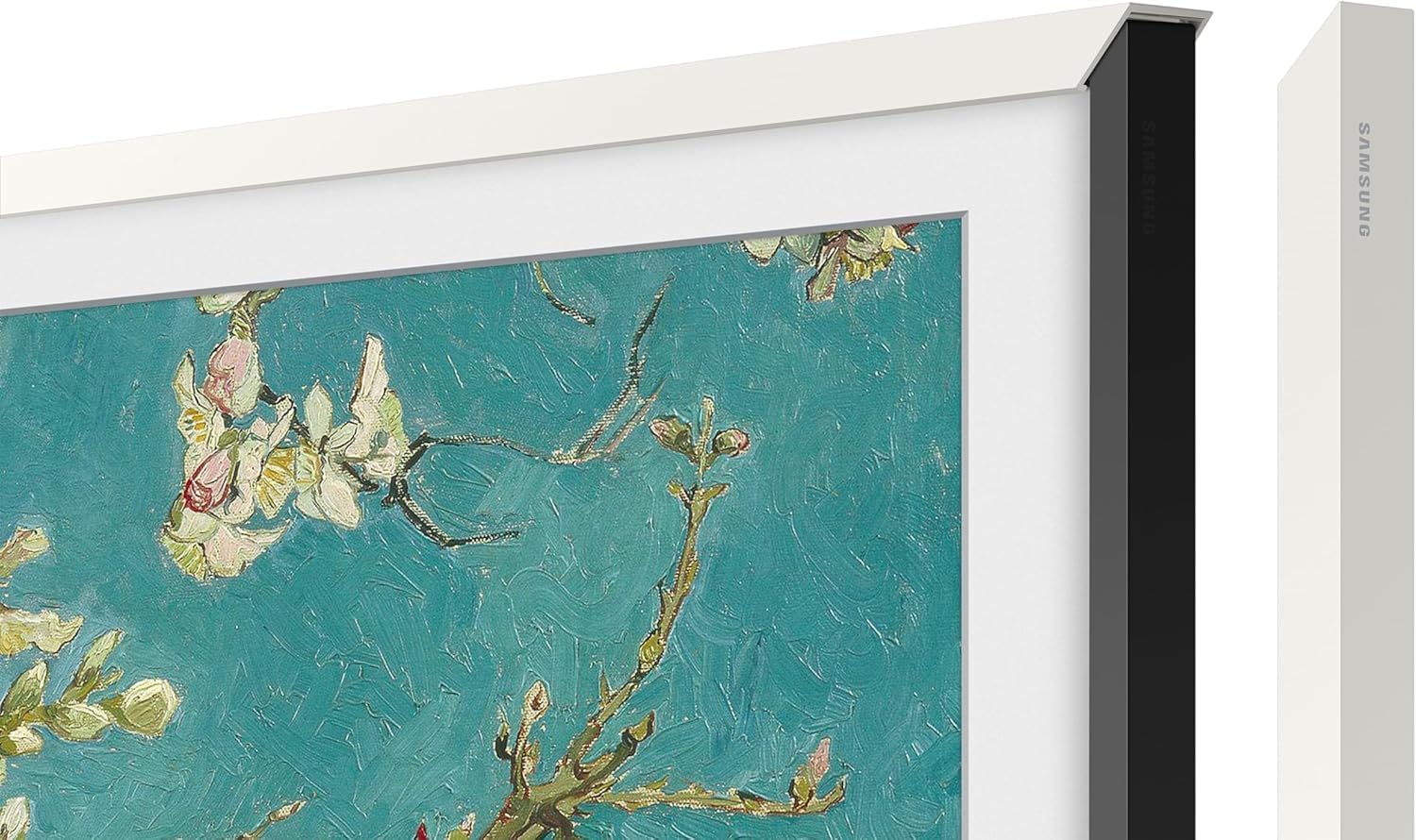 Samsung 50-Inch Class The Frame LS03F 4K QLED Smart TV (2025 Model) + Includes White Bezel Value 9 – VGSCFA50WTB