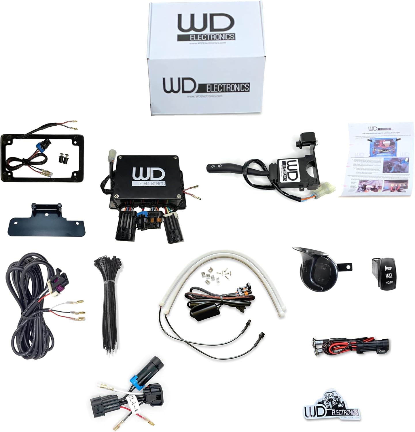 WD Electronics Compatible with 2022+ Honda Talon Sequential LED Integrated Street Legal Turn Signal Kit, Easy Install Plug and Play With Switch