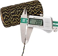 Vista 4 de Cuerda de algodón de 328 ft, cuerda de Navidad, cuerda resistente para manualidades y envolver regalos.