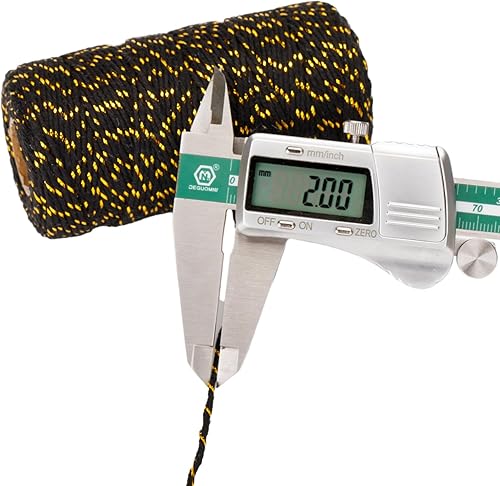 Miniatura 4 de Cuerda de algodón de 328 ft, cuerda de Navidad, cuerda resistente para manualidades y envolver regalos.