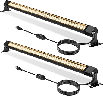 72W Outdoor Wall Washer Light, 4FT 2700K Warm White 2-Pack Pro-Grade LED Wall Washer Light Bar, 54W 6480LM 2700K Warm White, 40-Inch