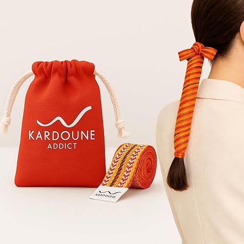 Kardoune authentique coton 2 mètres avec pochette