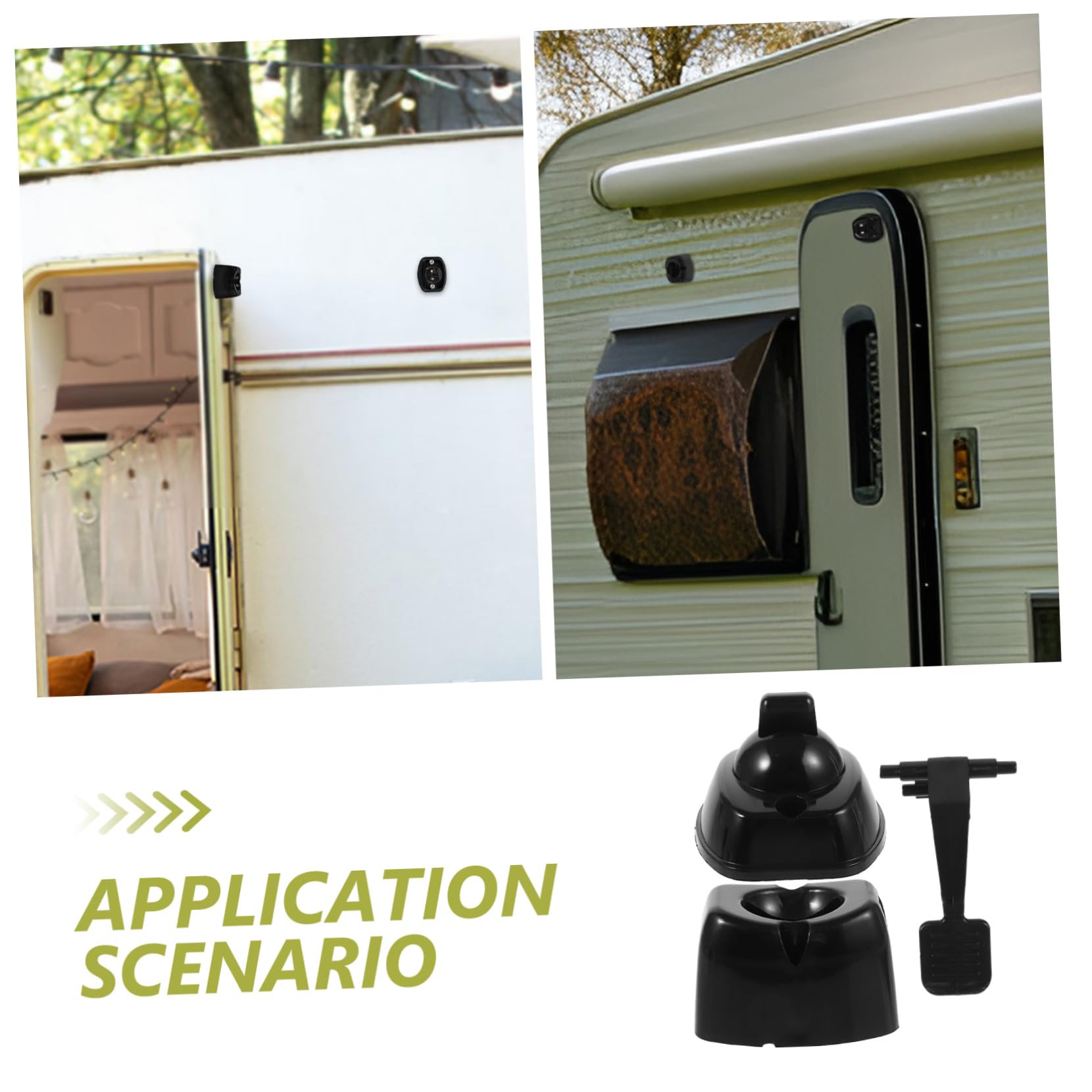 HAPINARY Camper Latch Outside Door Latch Trailer Door Catch Catch for Camper Replacement Holder