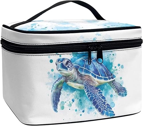 Vista 57 de doginthehole Bolsa de maquillaje, bolsa de cosméticos de viaje, bolsa de aseo portátil grande, organizador de accesorios para mujeres y niñas