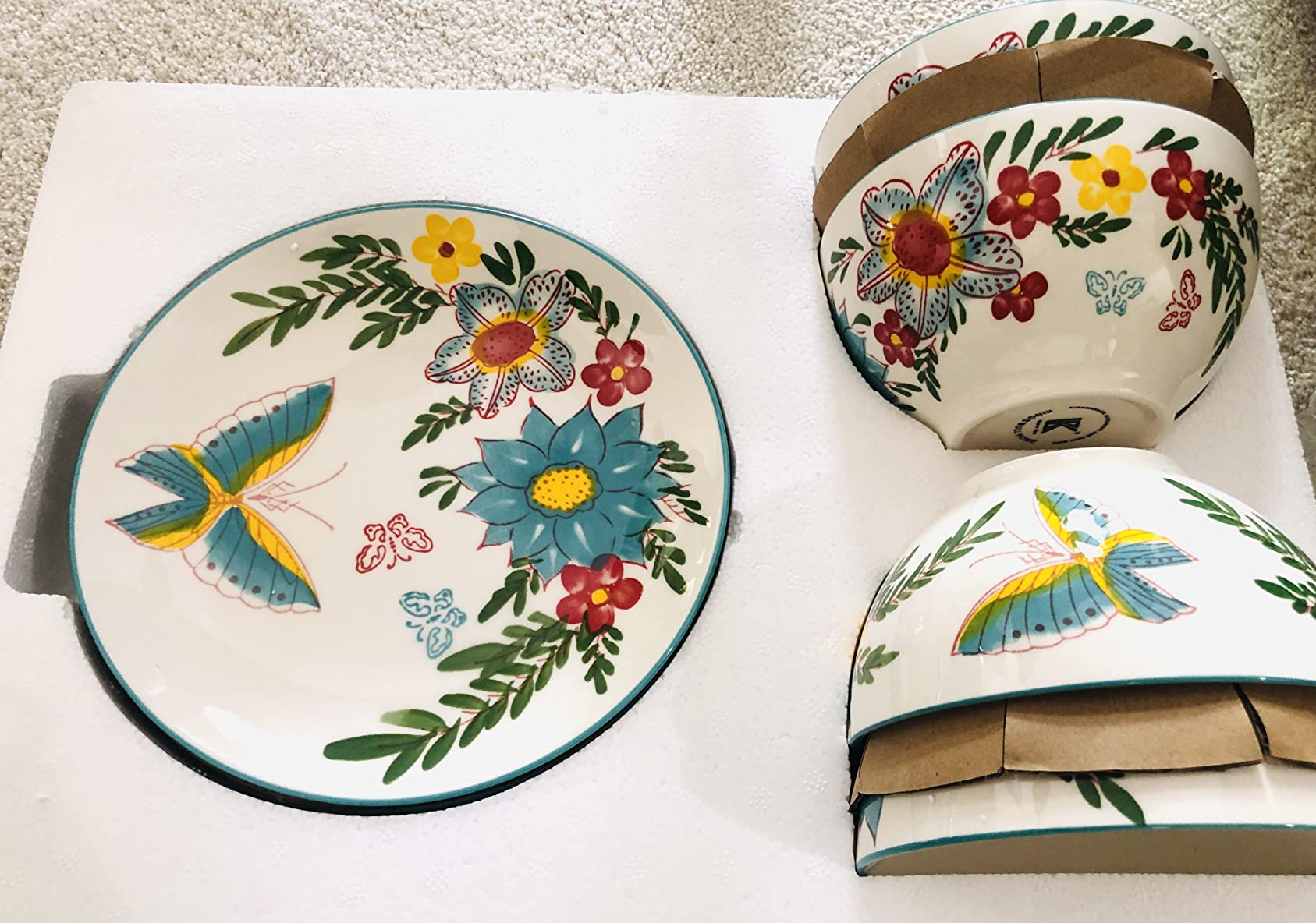 8/mo Finance KINGSBULL HOME Dinnerware Sets Plates and Bowls Sets