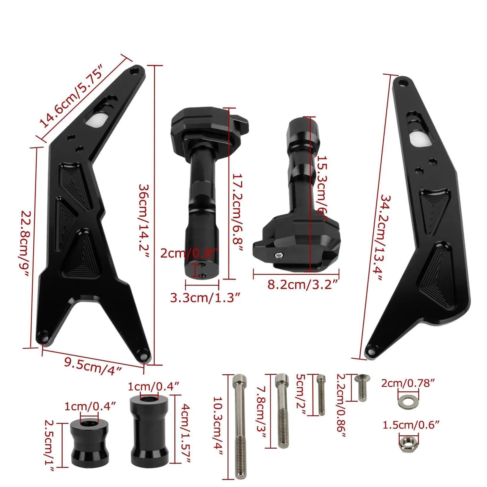 Protectores De Chasis para Motocicleta para para Ninja 300 250 2013-2018, Protección contra Caídas para Carenado Y Carrocería. Marco Protección contra Caídas