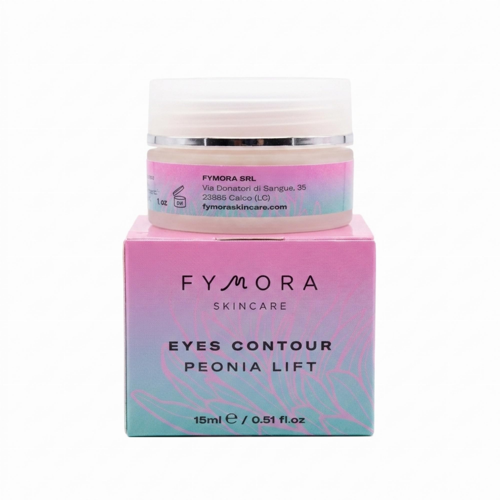 Fymora Peonia Lift Contorno Occhi Antirughe: Crema Idratante con Caffeina e Acido Ialuronico per Borse, Occhiaie e Palpebre Cadenti - Effetto Lifting Illuminante per Pelle Sensibile Uomo e Donna