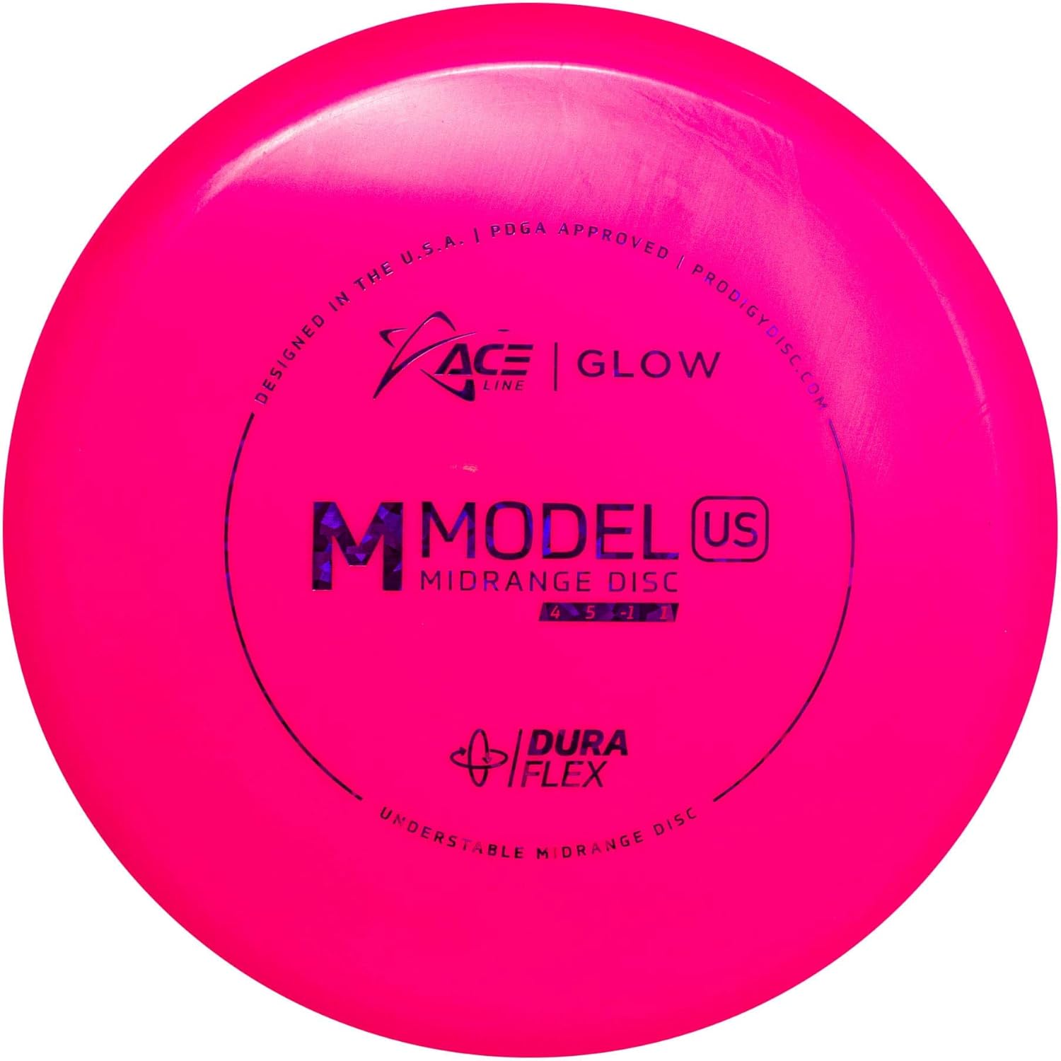 Ace Line Glow DuraFlex M Model US Midrange Golf Disc [Colors May Vary]