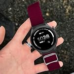 Compatible with Reebok Pulse Smartwatch Bands, Lamshaw Quick Release Stretchy Solo Loop Adjustable Nylon Replacement Straps Compatible with Reebok Pulse/Icon Smartwatch