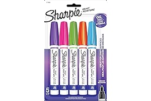 Oil-Based Paint Markers: Medium Point, Vibrant Hues for Rock Painting