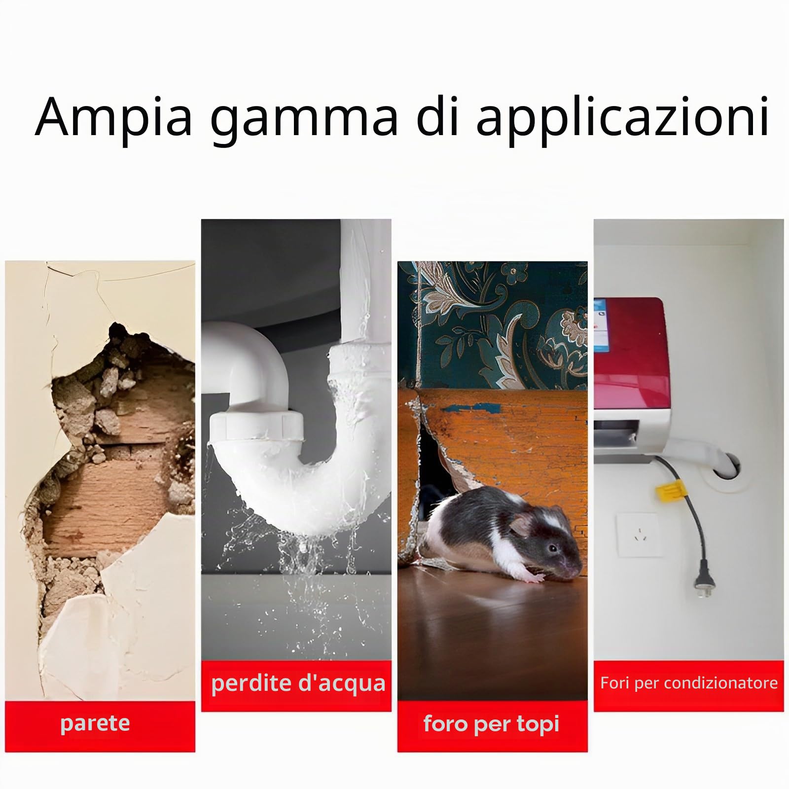 Sigillante impermeabile multiuso, 8 pezzi, emulsione isolante, riparazione rapida fango, fori e spazi vuoti