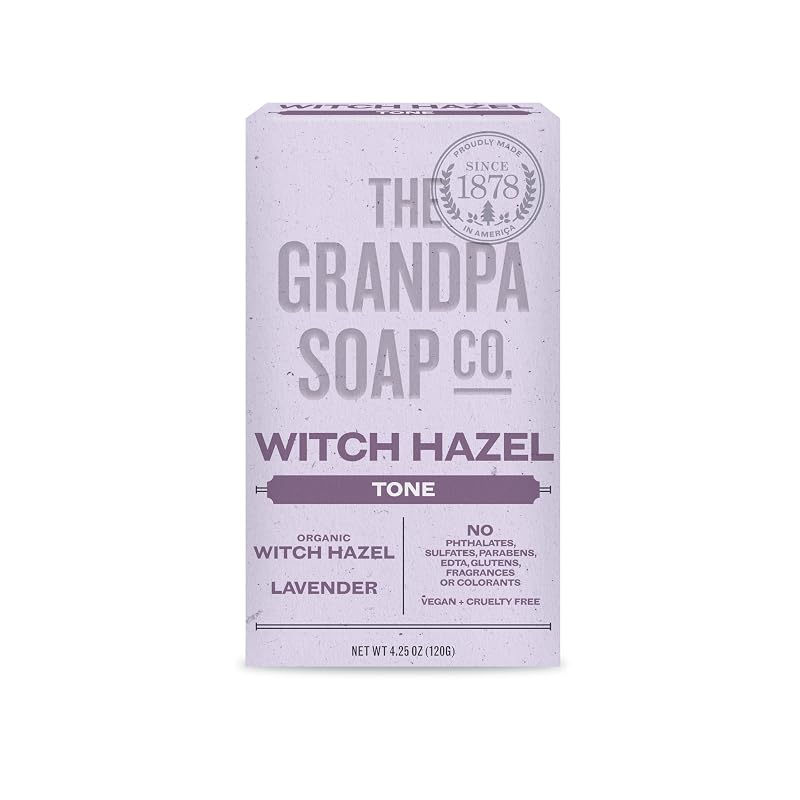 Sabonete em barra Grandpa's com hamamélis e lavanda, 120 g