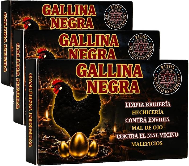 Sabonete em barra Gallina Negra Zoeartcrafts, 3 unidades