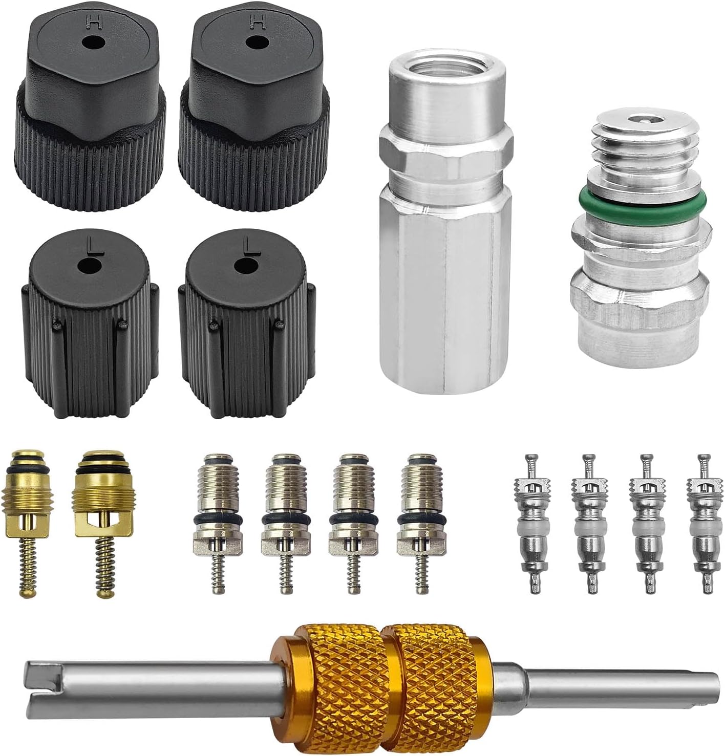 Kit de 17 Piezas de Válvulas para Aire Acondicionado de Auto