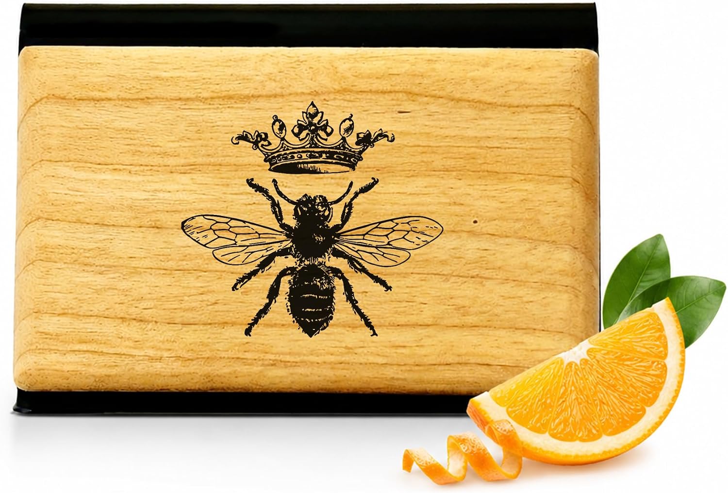 Mancheng-zi Queen Bee Gifts Wood Air Freshener Car, Bee Lover Gifts for Women Air Freshener for Cars Citrus Scents, Car Odor Eliminator Interior Visor Accessories Gift