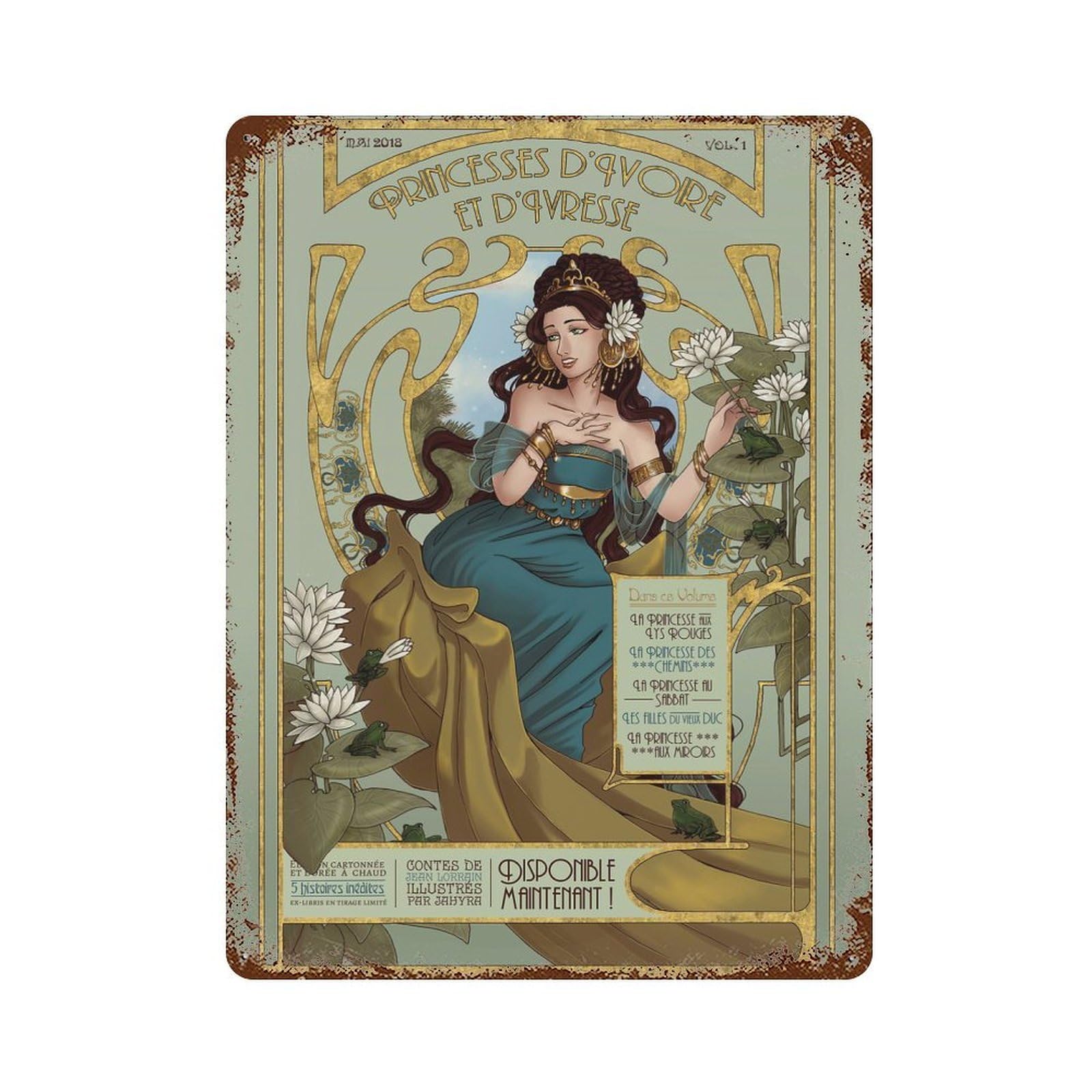 Ivory Princesses Decorative Tin Sign 15.7"x11.8", Ideal for Basement, Hobby Room And Garage Decor