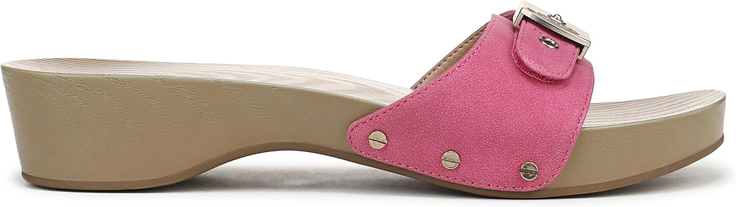 Dr.Scholl's SHOES womens Classic Sandal Faux Wood Slide Sandal - Image 6