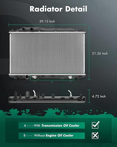 Miniatura 695 de SCITOO Reemplazo completo de radiador de aluminio para 2000 2001 2002 2003 2004 para Toyota Avalon Sedan 3L 2325 Radiador de plástico