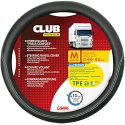 Funda Volante Megane 2 Vara de protección de volante para camión Lampa Premium negro 44-46 cm