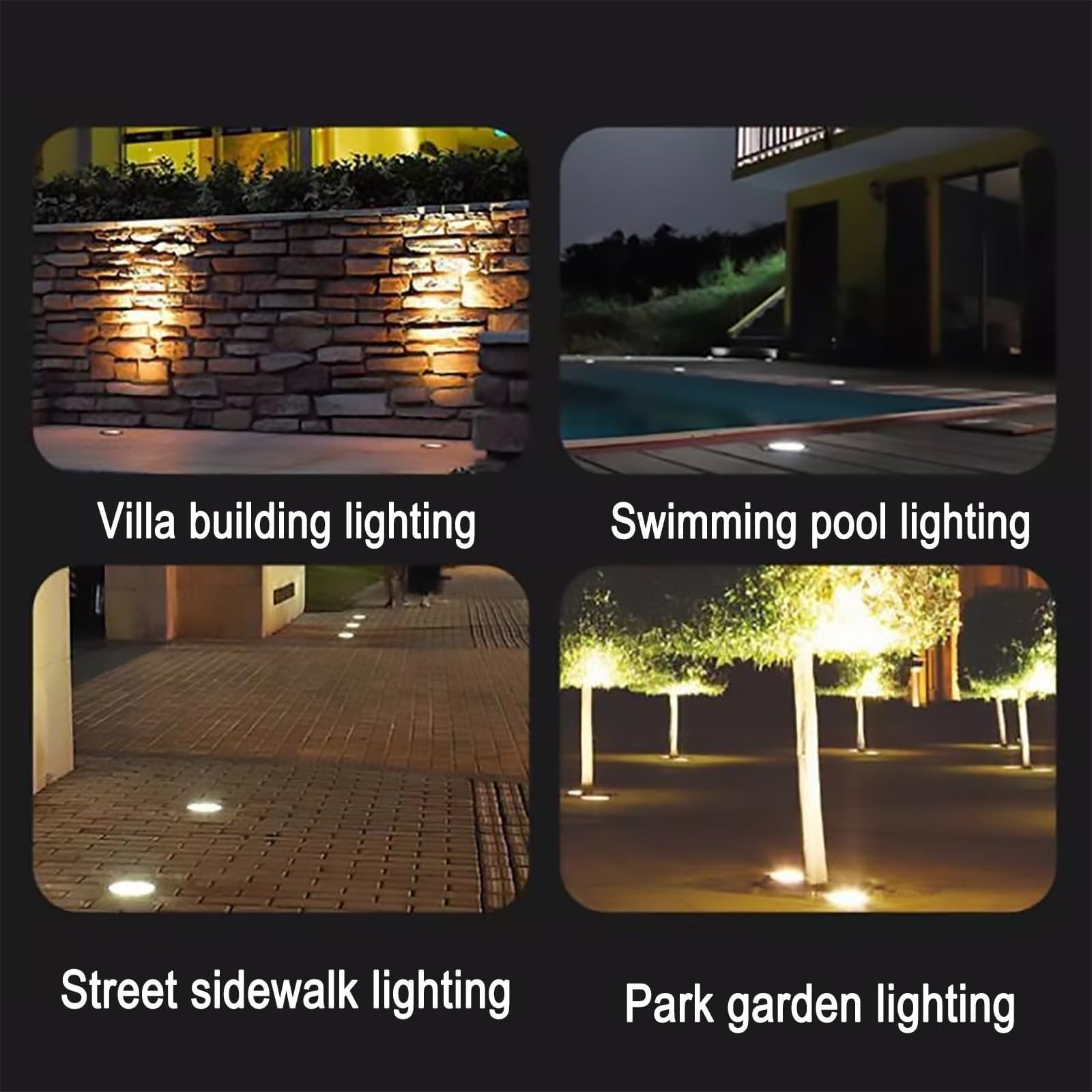 Foco LED empotrable for exteriores de 220 V, IP67, resistente al agua(Green,3W(80mm*40mm))