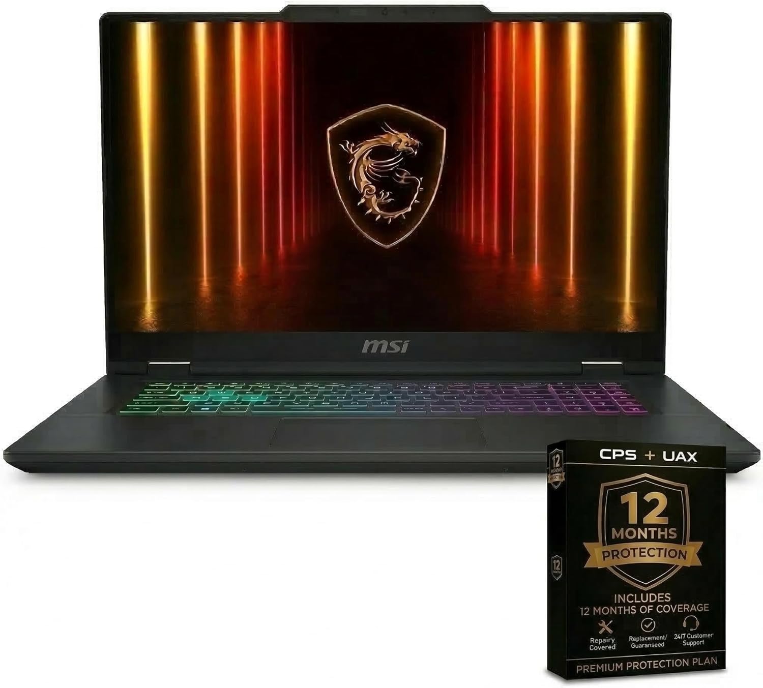 msi 15.6 Inch Cyborg 15 Gaming Laptop Intel Core 7 240H NVIDIA GeForce RTX 5060 32GB RAM 1TB SSD 144Hz FHD Display WiFi 6 Bluetooth Windows 11 12 Month CPS Warranty