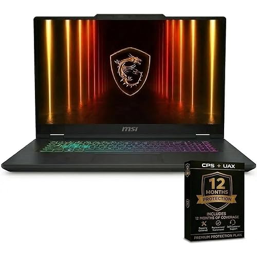 msi 15.6 Inch Cyborg 15 Gaming Laptop Intel Core 7 240H NVIDIA GeForce RTX 5060 32GB RAM 1TB SSD 144Hz FHD Display WiFi 6 Bluetooth Windows 11 12 Month CPS Warranty